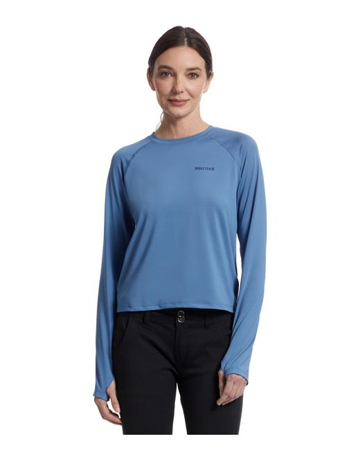 Marmot Blue Windridge Moisture Wicking