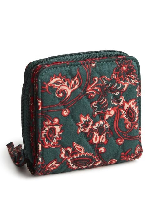 Vera Bradley Red Cotton Small Zip-around Wallet