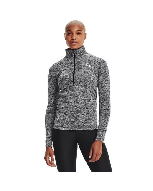 Under Armour Tech 1/2 Zip Twist Opwarming-up Top in het Gray