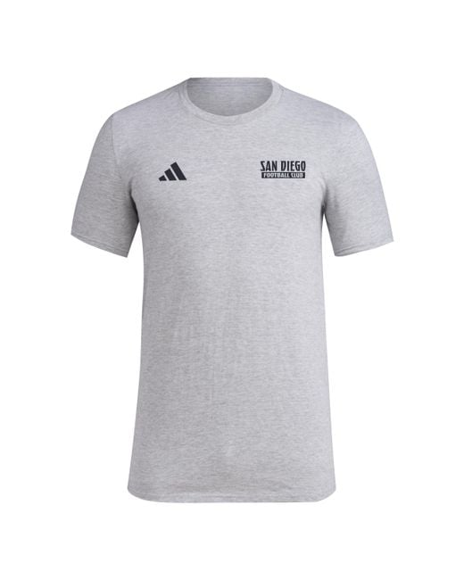 Adidas Gray Standard Local Warp Pre-game Short Sleeve T-shirt for men