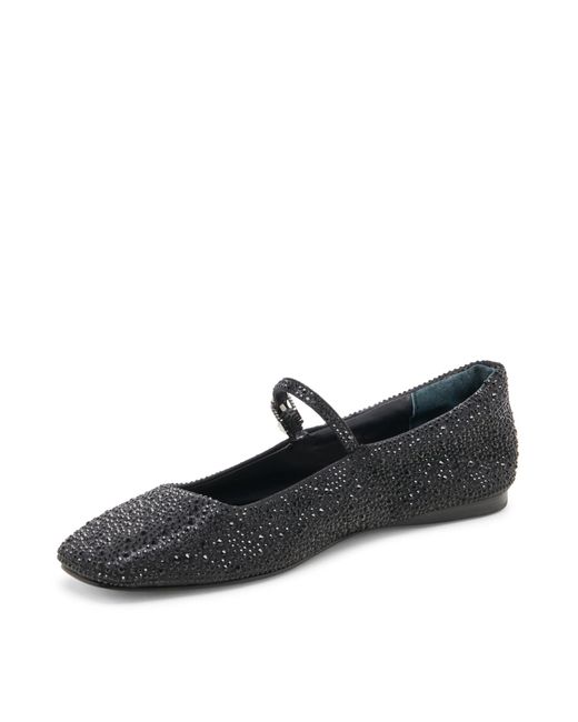 Dolce Vita Black Reyes Crystal Ballet Flat