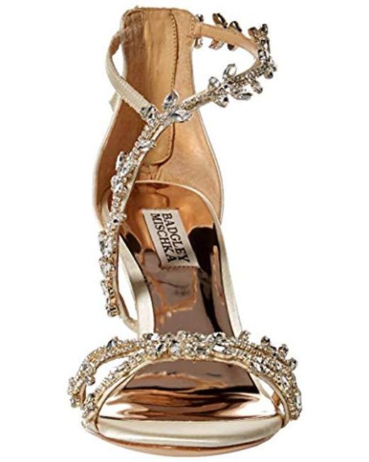 badgley mischka feather wedge