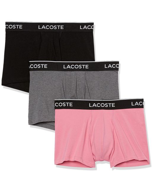 Lacoste Black 3-pack Regular Fit Boxer Shorts for men