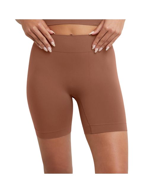Maidenform Brown M Smoothing Seamless Shorty Shapewear