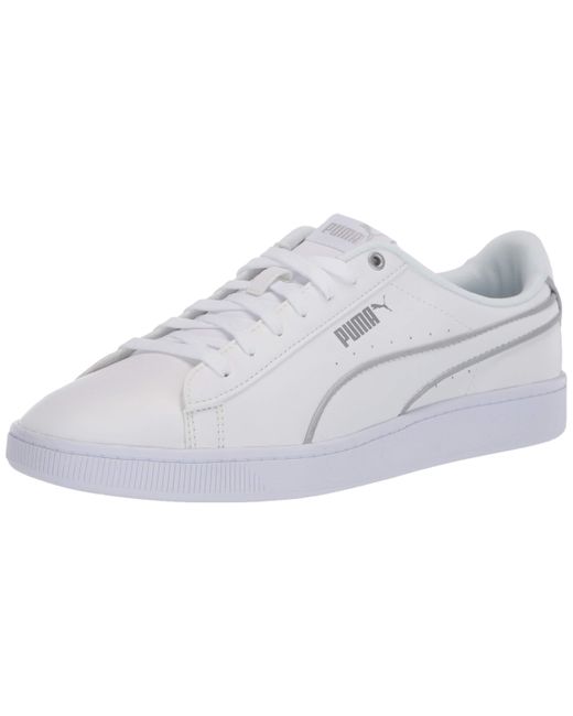 PUMA Leather Vikky V2 Hem Sneaker in White - Save 41% | Lyst