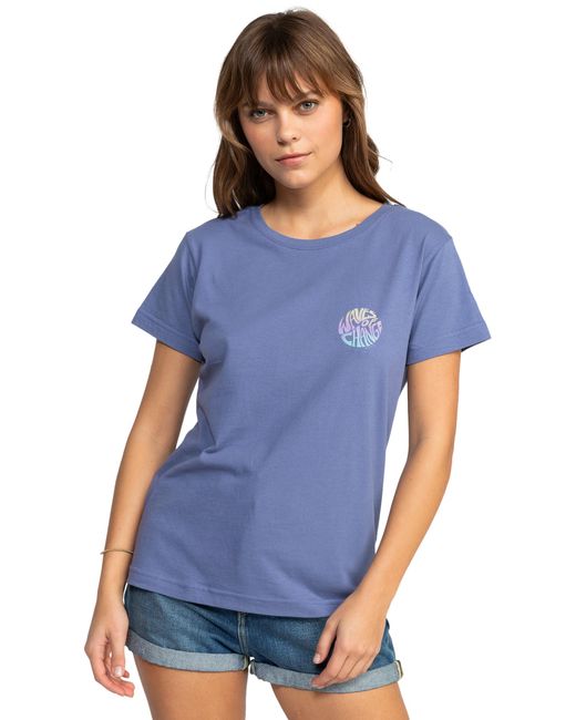 Roxy Blue Boyfriend Crew T-shirt