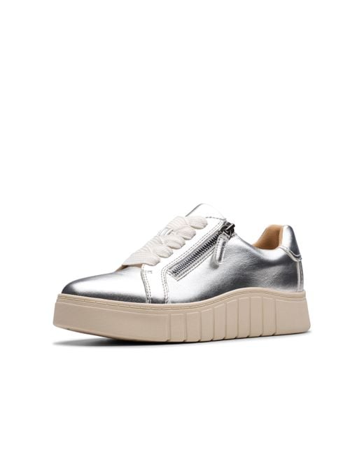 Clarks White Mykah Joy Sneaker