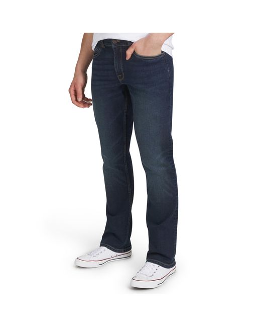 Quiksilver Blue 5 Pocket Straight Fit Stretch Waist Denim Jeans for men