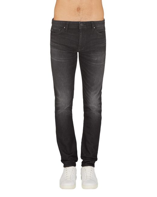 Emporio Armani Black A | X Armani Exchange Wash Skinny Jeans for men