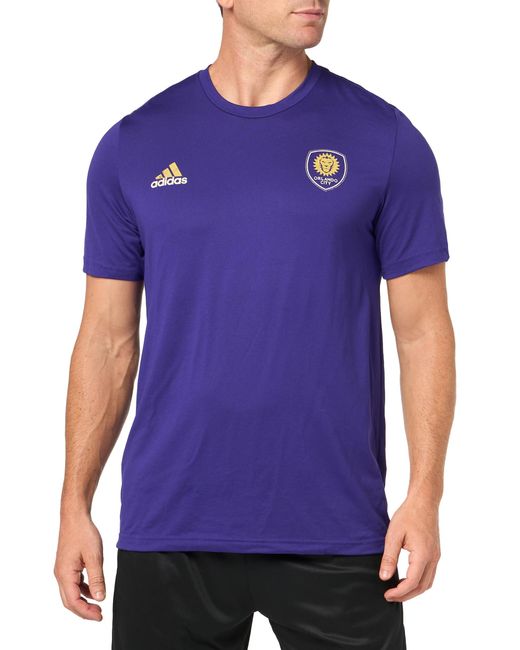 Adidas Purple Orlando City Sc Local Stoic Short Sleeve Pre-game T-shirt for men