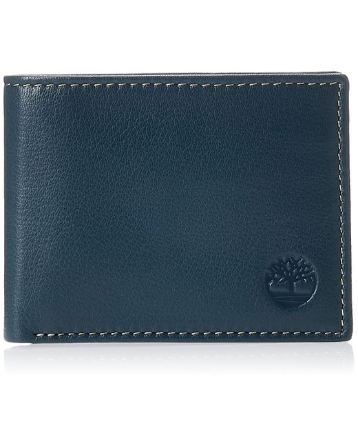 Timberland Blue Blix Slimfold Leather Wallets for men