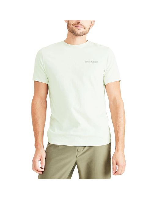 Dockers Green Slim Fit Short Sleeve Graphic Tee Shirt for men