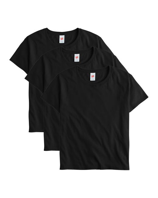 Hanes Black Essentials Oversized T-shirt Pack
