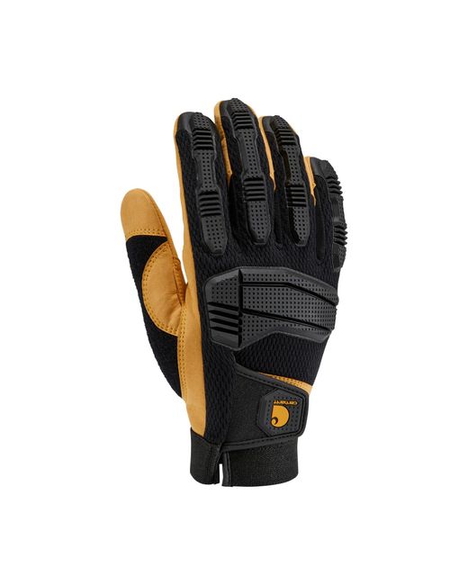 Carhartt Black High Dexterity Protective Knuckle Guard Glove for men