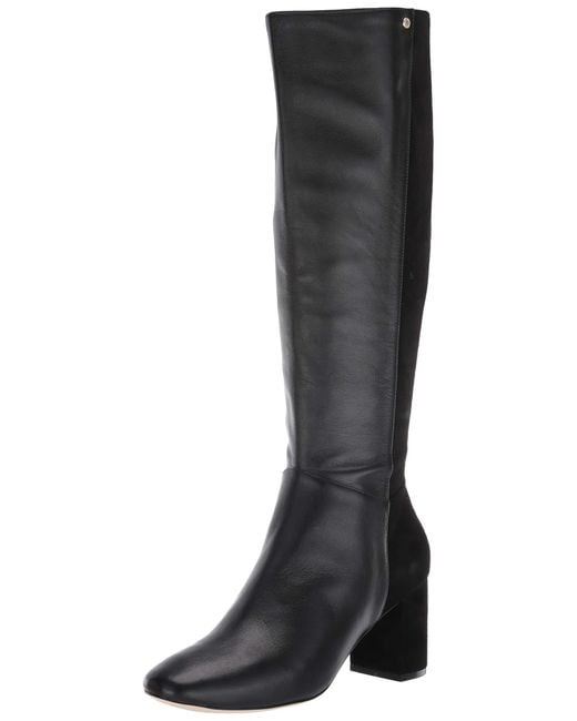cole haan black knee high boots