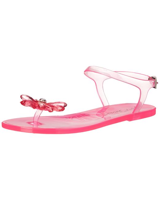 Betsey Johnson Tabby Sandal in Pink | Lyst