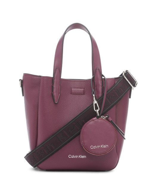 Calvin Klein Leather Millie Novelty Mini Bag Crossbody in Purple Lyst