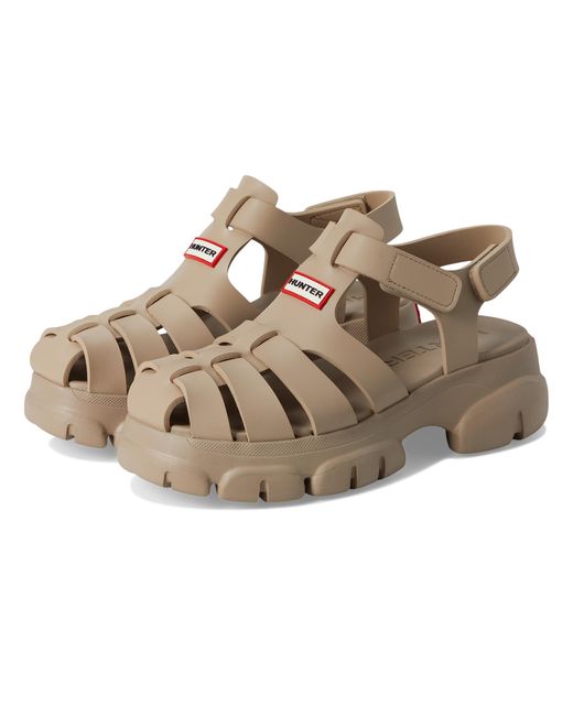 Hunter Metallic Belah Sandals, Synthetic
