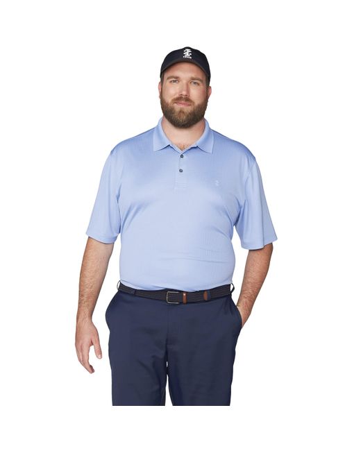 Izod Blue Performance Golf Grid Polo for men