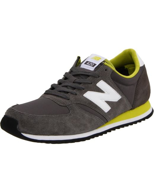 New Balance 420 V1 Sneaker in Grey/Yellow (Gray) for Men | Lyst