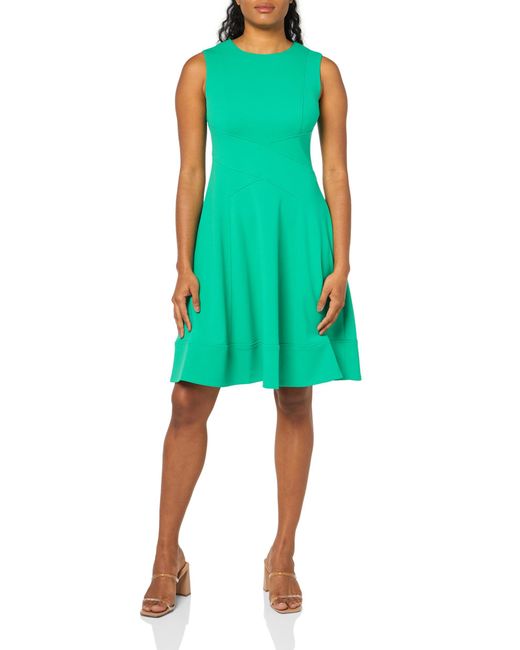 Tommy Hilfiger Green Fit and Flare Dress Kleid