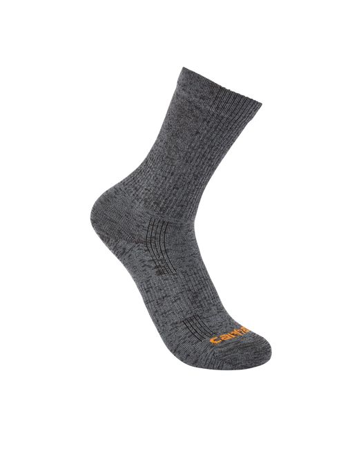 Carhartt Gray Lightweight Durable Nylon Blend Short Crew Sock