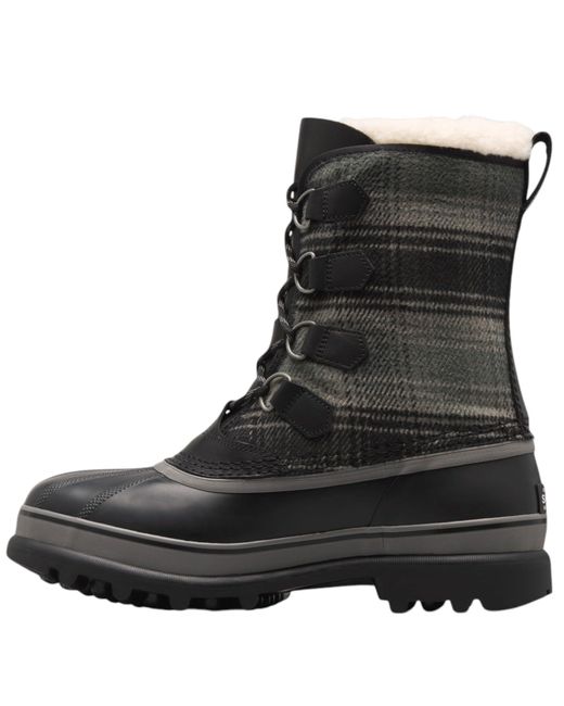 Sorel Black Caribou Waterproof Winter Boots for men
