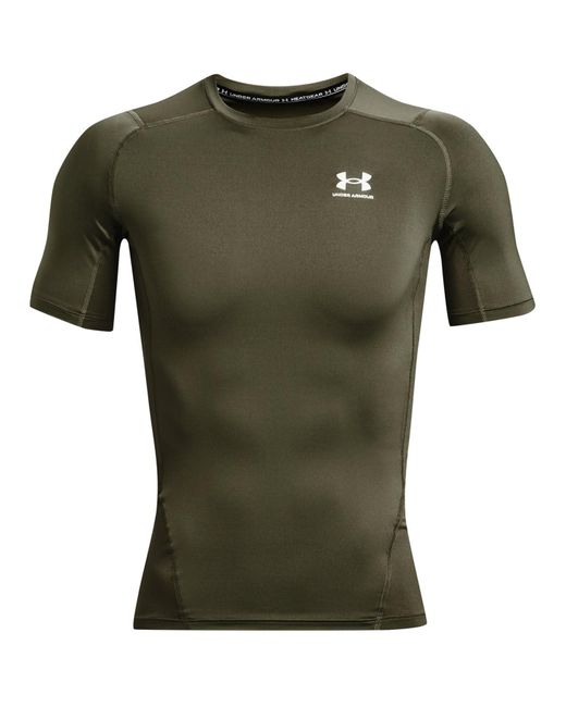 Under Armour Green Armour Heatgear Compression Short-sleeve T-shirt, for men