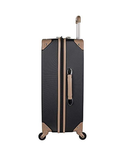 vince camuto black and gold luggage
