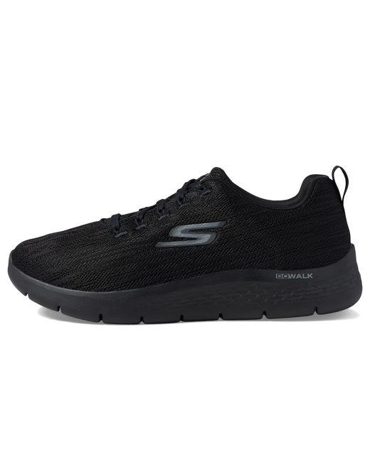 Skechers Black Athletic Workout Walking Shoes With Air Cooled Foam for men