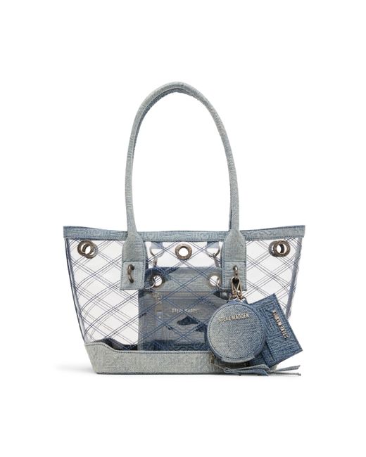 Steve Madden Gray Bcameron Clear Tote