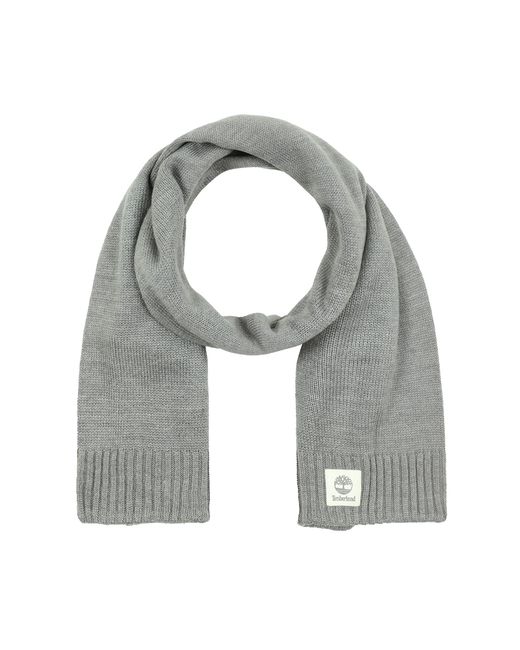 Timberland Gray Sold Scarf With Tonal Label