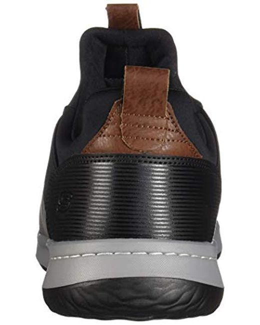 Skechers Lace Classic Fit Delson Camden Sneaker In Black