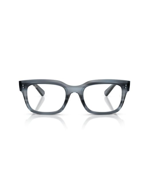 Ray-Ban Black Rx7217 Chad Rectangular Prescription Eyewear Frames