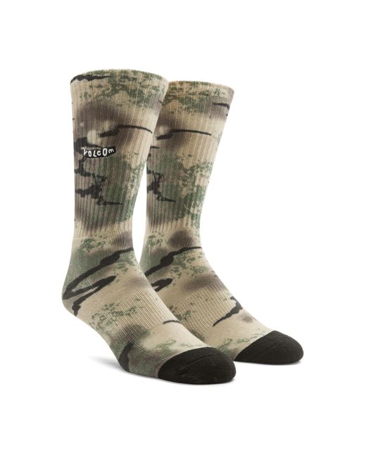 Volcom Green Stoney Shread Sock One Pair for men