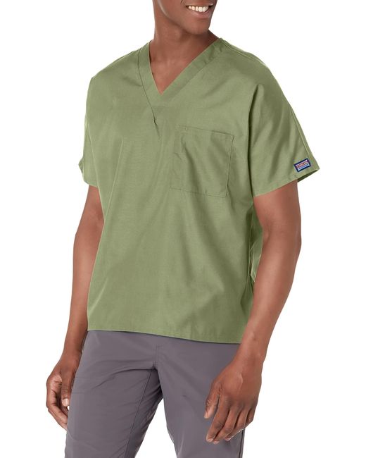 CHEROKEE Green & Scrubs Top Workwear Originals V-neck Tunic 4777