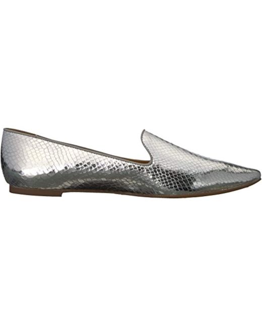 franco sarto silver flats