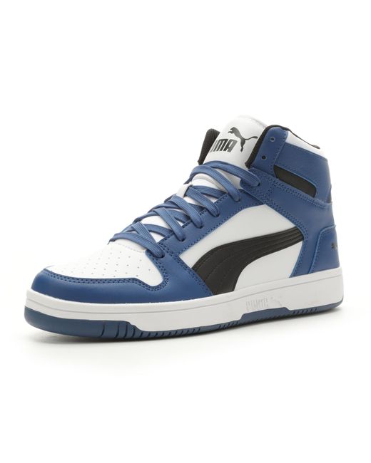 PUMA Blue Rebound Layup Synthetic Leather Sneaker for men