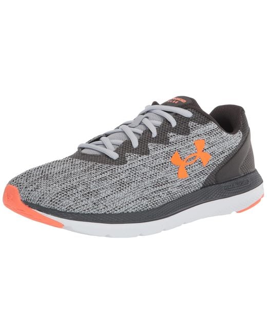 Under Armour Charged Impulse 2 Knit Road Running Shoe in Gray for Men ...