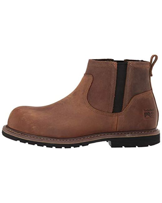 Timberland Leather Millworks Chelsea Composite Safety Toe in Brown for ...