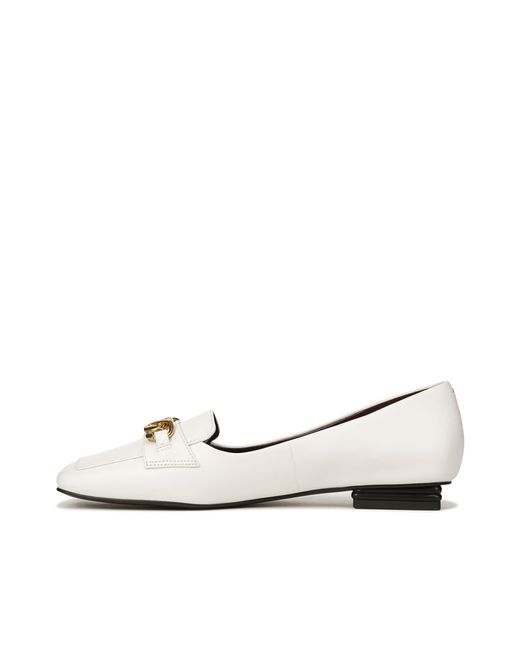 Franco Sarto S Tiari Slip On Square Toe Loafers White Leather 8.5 M