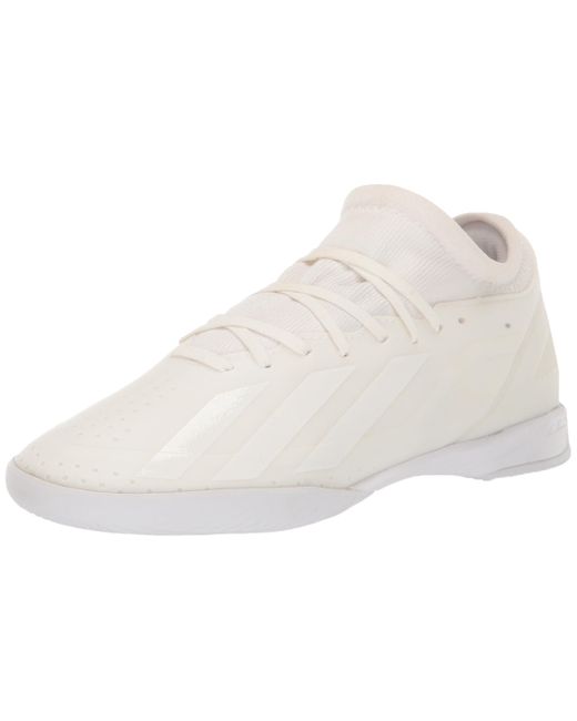 Adidas x Crazyfast.3 in Indoor Soccer Shoes White/Black / 11.5
