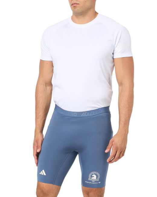 Adidas Blue Boston Marathon 2024 Running Short Tights for men