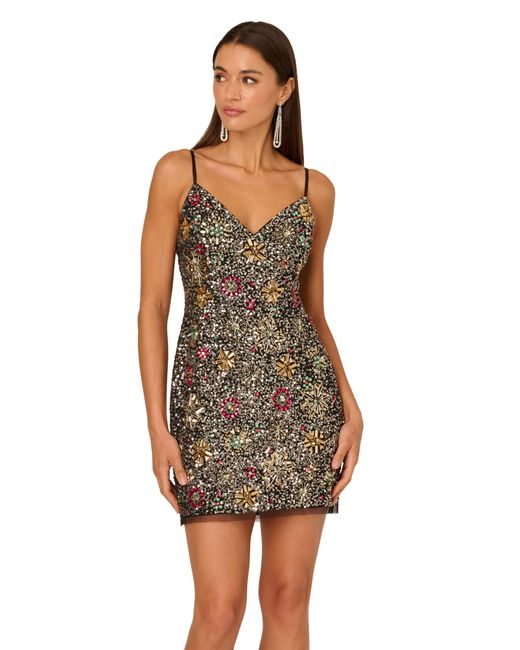 Adrianna Papell Women's Evening Beaded Short Dress - www.jkreigsman.com Adrianna Papell Women's Evening Beaded Short Dress - www.jkreigsman.com