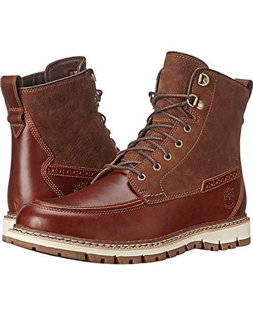 Timberland Leather Britton Hill Moc-toe Waterproof Boot in Brown for Men |  Lyst
