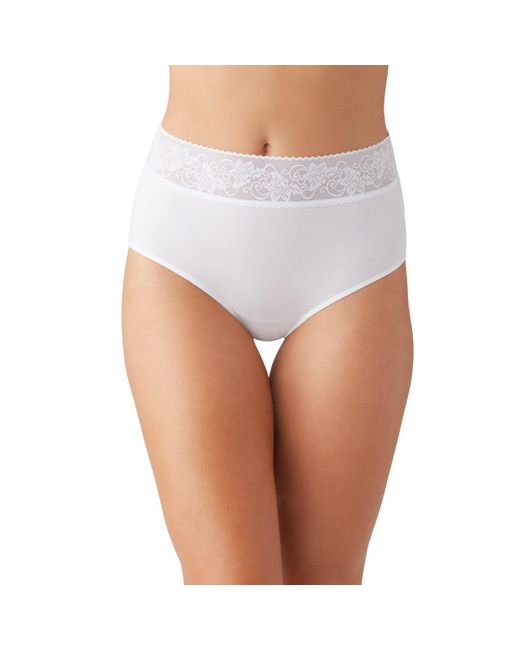 Wacoal White Comfort Touch Brief Panty