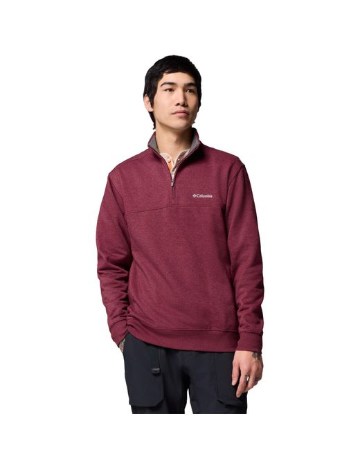 Columbia Red S Hart Mountain Ii Half Zip Fleece Jacket for men