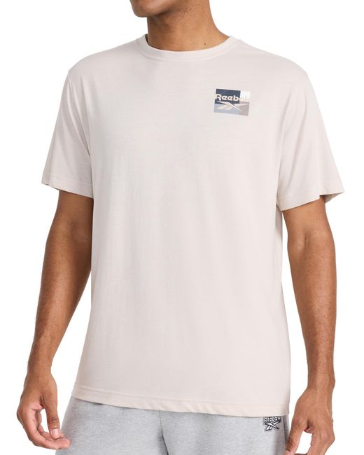 Reebok White 's Bebop Short Sleeve Crewneck T-shirt for men