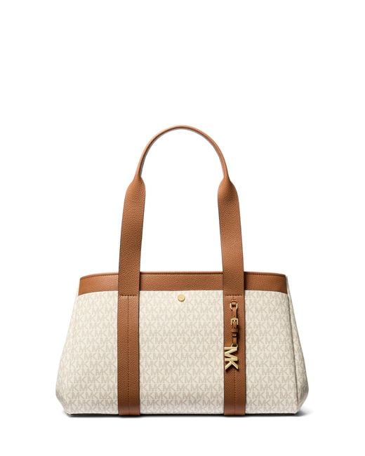 LG EW TOTE VANILLA/ACRN TAGLIA UNICA di Michael Kors in Natural