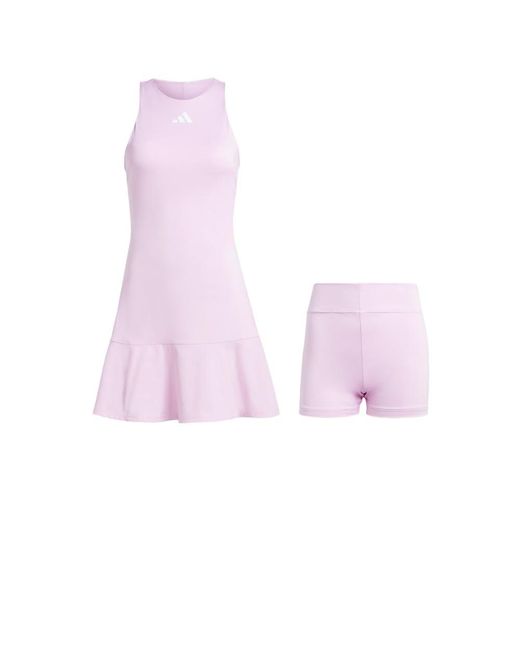open lace back dress adidas Club Girls' Tennis Dress - Purple main image 1